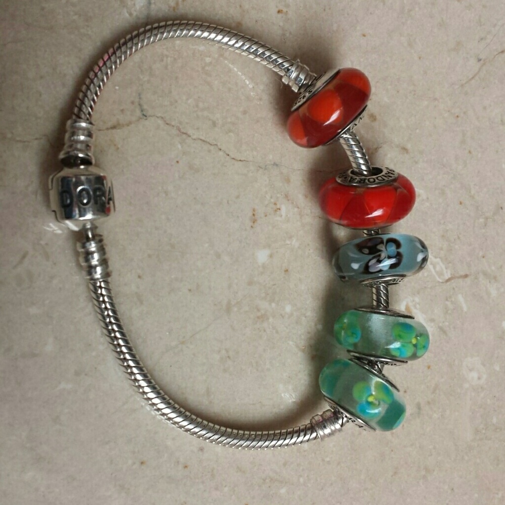 Pandora Murano Glass Beads Only